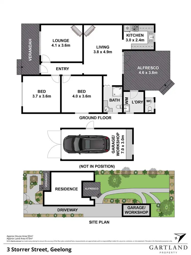 Floorplan of Homely house listing, 3 Storrer Street, Geelong VIC 3220