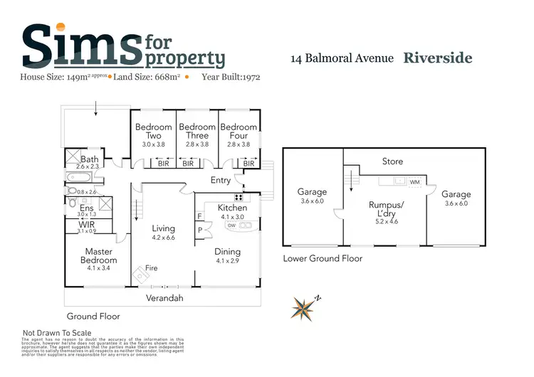 Floorplan of Homely house listing, 14 Balmoral Avenue, Riverside TAS 7250