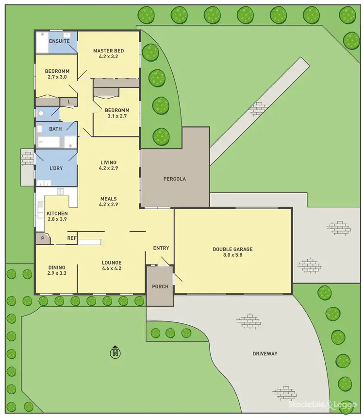 Floorplan of Homely house listing, 8 Bellevue Drive, Keilor Downs VIC 3038