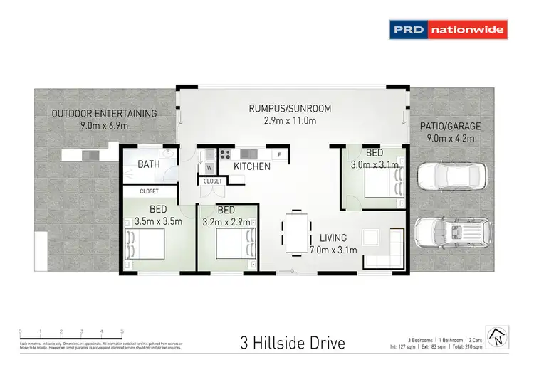 Floorplan of Homely house listing, 3 Hillside Drive, Fairy Hill NSW 2470