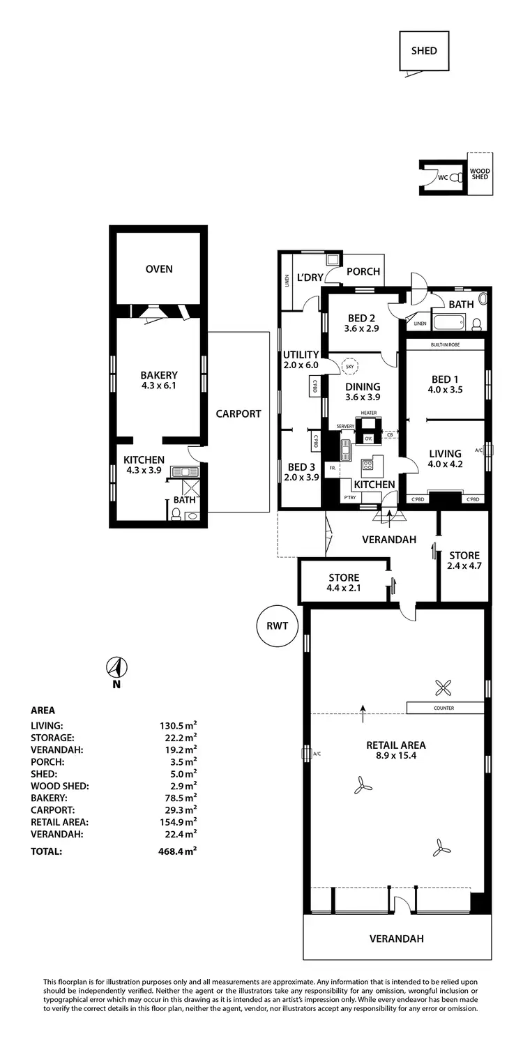 Floorplan of Homely house listing, 17 Railway Tce, Karoonda SA 5307