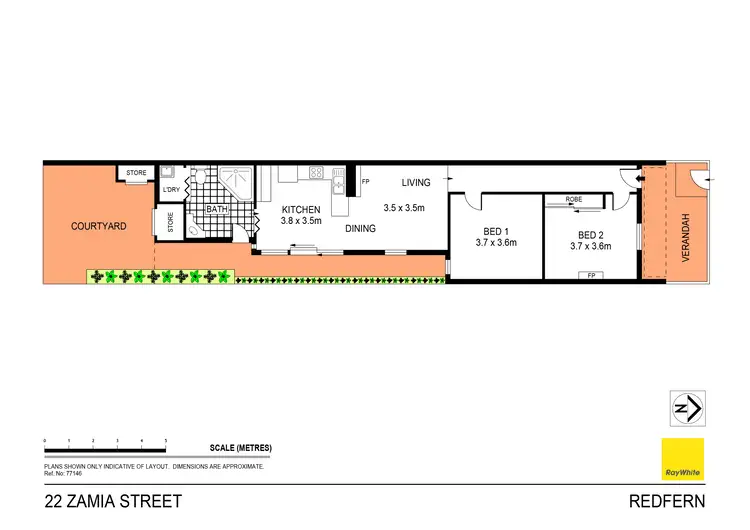 Floorplan of Homely house listing, 22 Zamia Street, Redfern NSW 2016