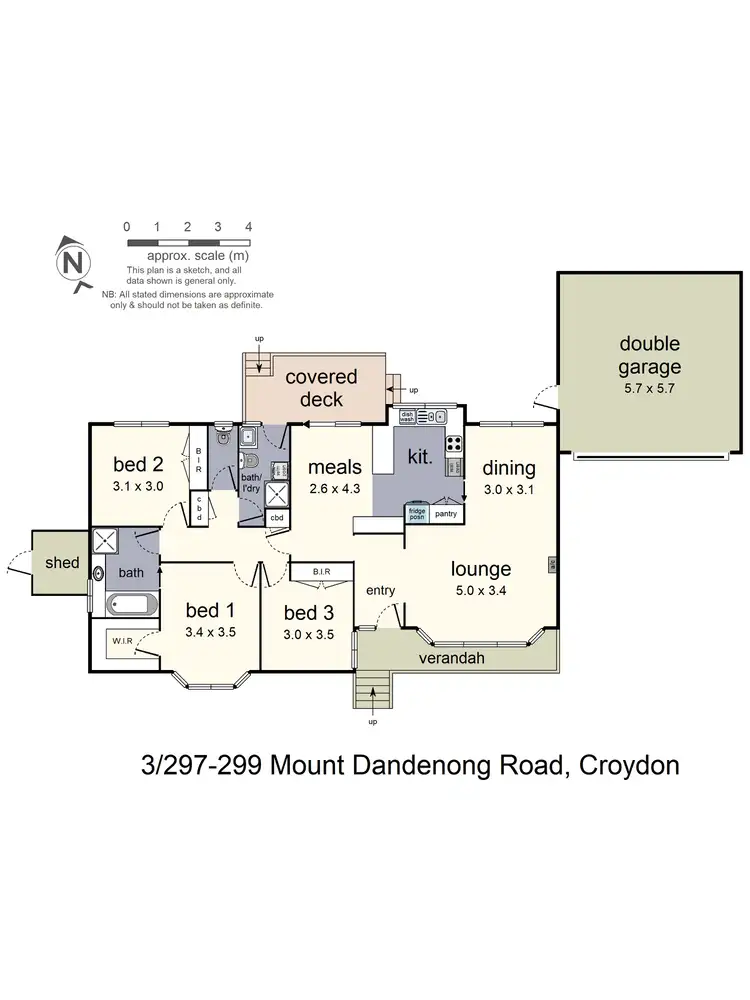 Floorplan of Homely unit listing, 3/297-299 Mt Dandenong Road, Croydon VIC 3136