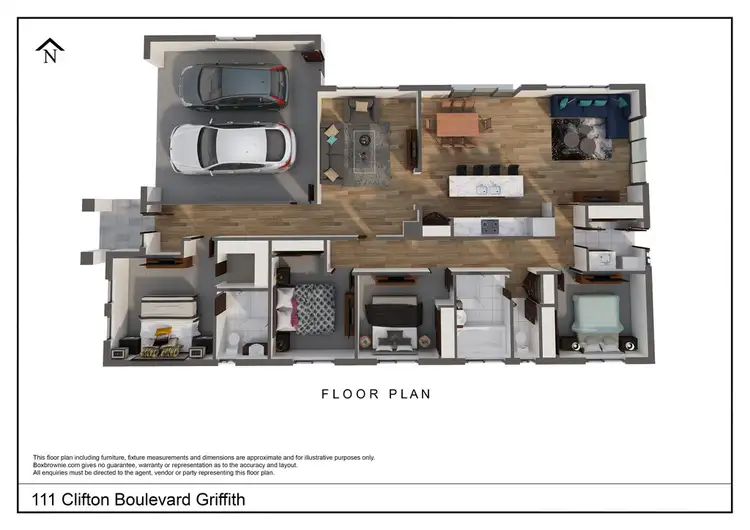 Floorplan of Homely house listing, 111 Clifton Boulevard, Griffith NSW 2680