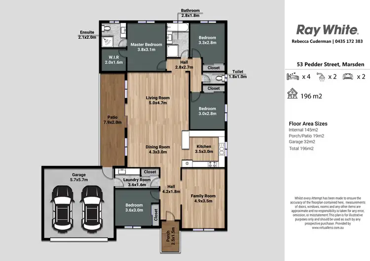 Floorplan of Homely house listing, 53 Pedder Street, Marsden QLD 4132