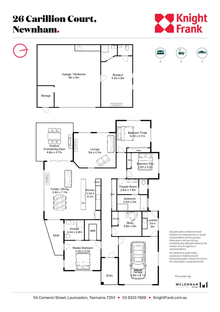 Floorplan of Homely house listing, 21 Carillion Court, Newnham TAS 7248