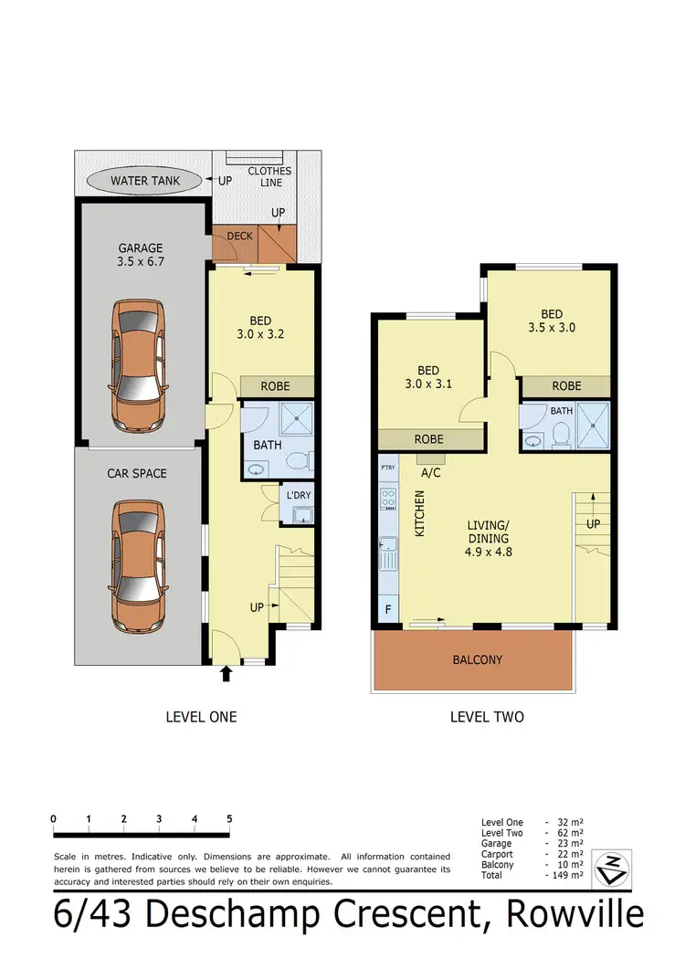 Floorplan of Homely unit listing, 6/43-45 Deschamp Crescent, Rowville VIC 3178