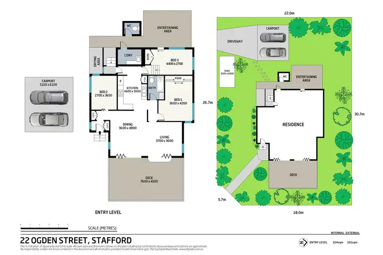Floorplan of Homely house listing, 22 Ogden Street, Stafford QLD 4053