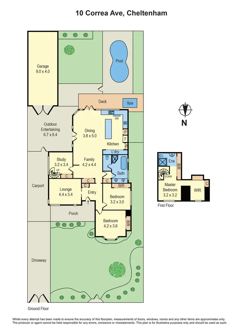 Floorplan of Homely house listing, 10 Correa Avenue, Cheltenham VIC 3192