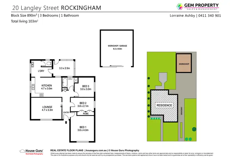 Floorplan of Homely house listing, 20 Langley Street, Rockingham WA 6168