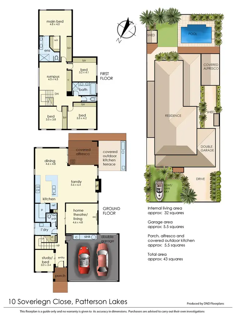 Floorplan of Homely house listing, 10 Sovereign Close, Patterson Lakes VIC 3197