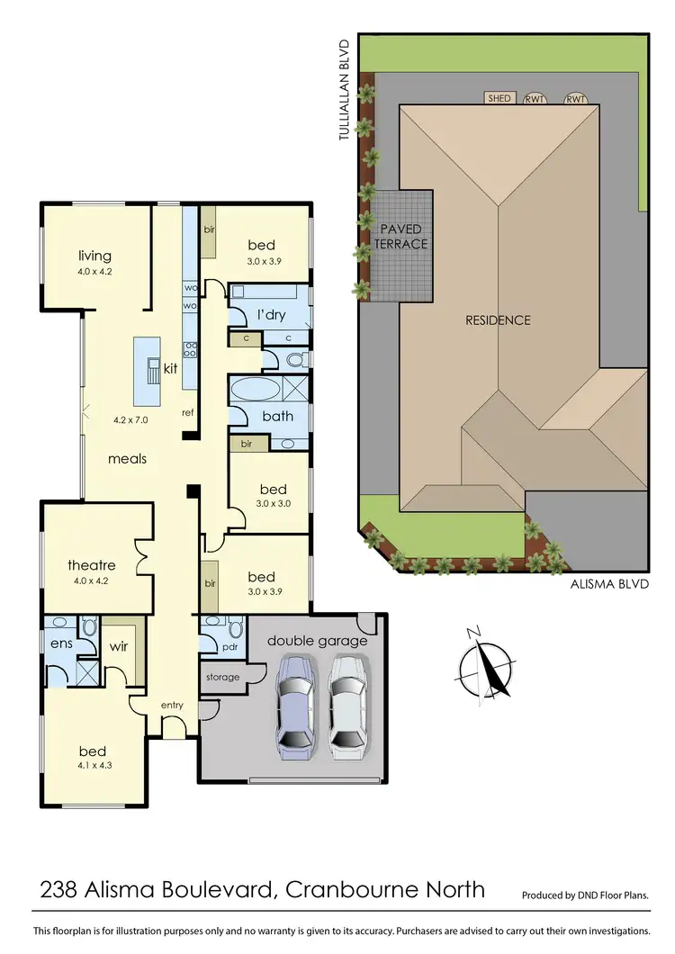 Floorplan of Homely house listing, 238 Alisma Boulevard, Cranbourne North VIC 3977