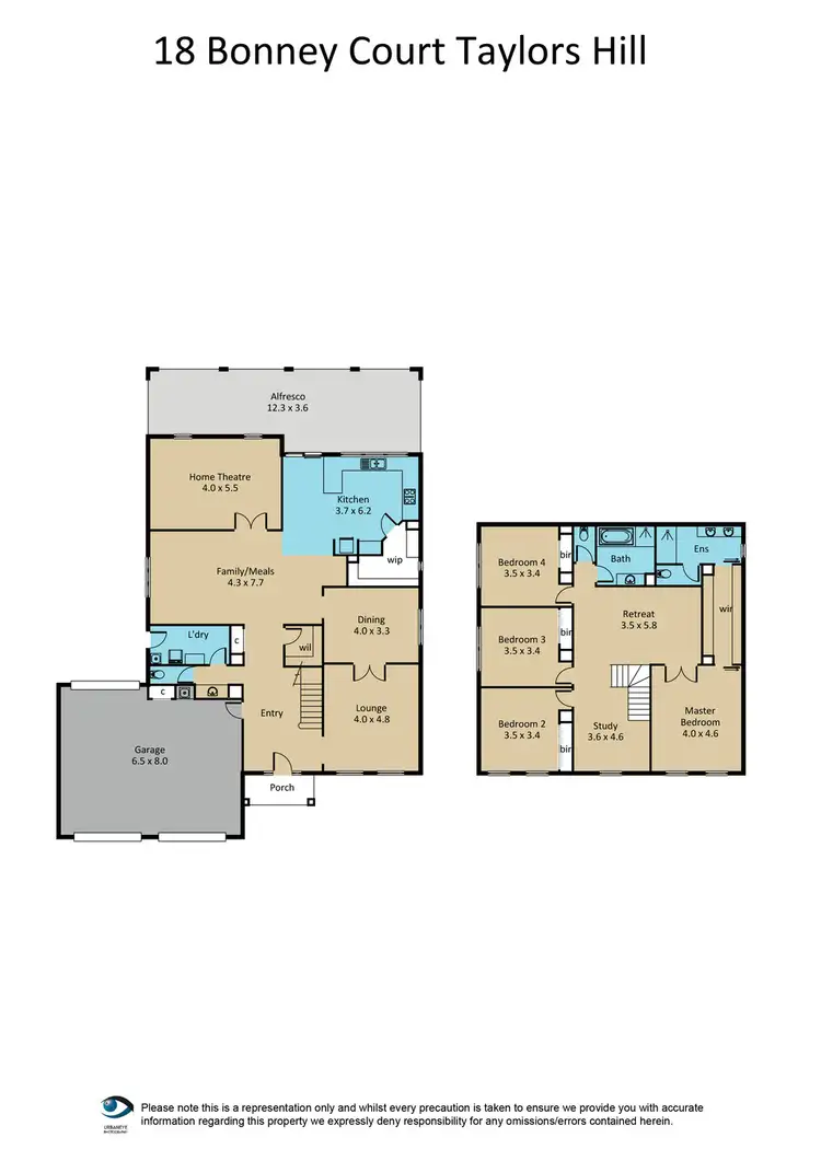 Floorplan of Homely house listing, 18 Bonney Court, Taylors Hill VIC 3037