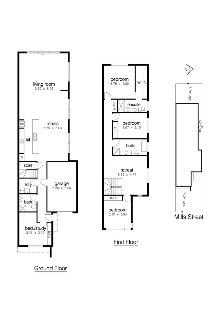 Floorplan of Homely house listing, 108A Mills Street, Altona North VIC 3025