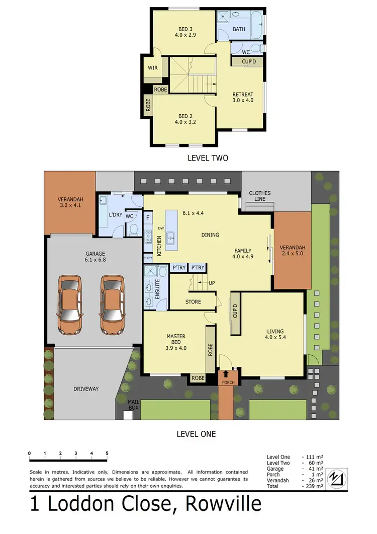 Floorplan of Homely house listing, 1 Loddon Close, Rowville VIC 3178