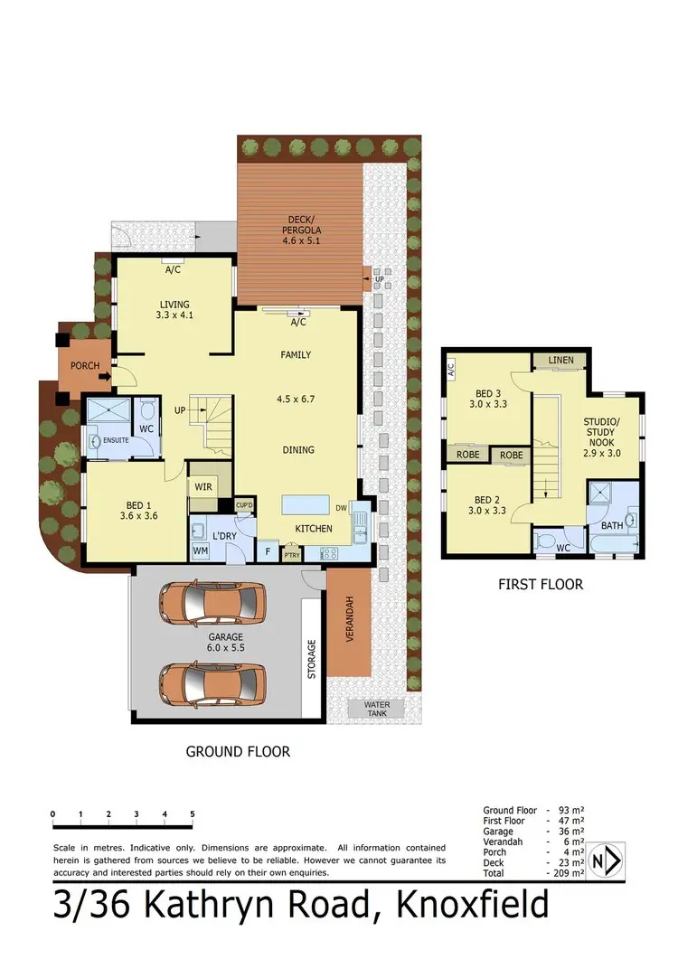 Floorplan of Homely townhouse listing, 3/36 Kathryn Road, Knoxfield VIC 3180