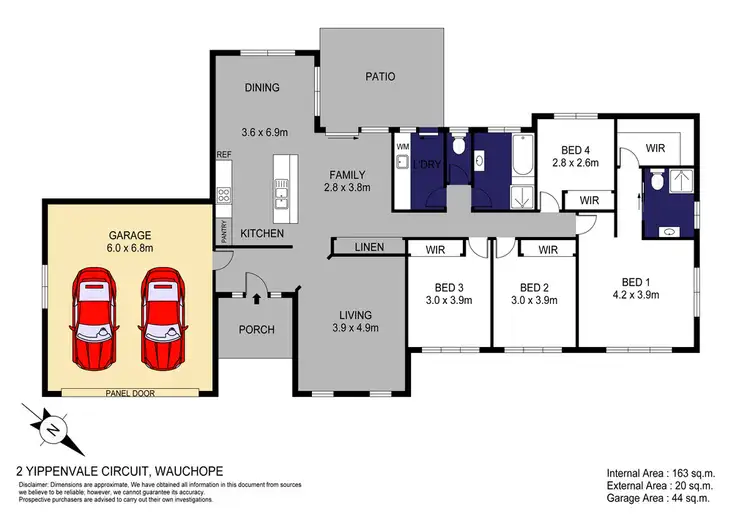 Floorplan of Homely house listing, 2 Yippenvale Circuit, Wauchope NSW 2446