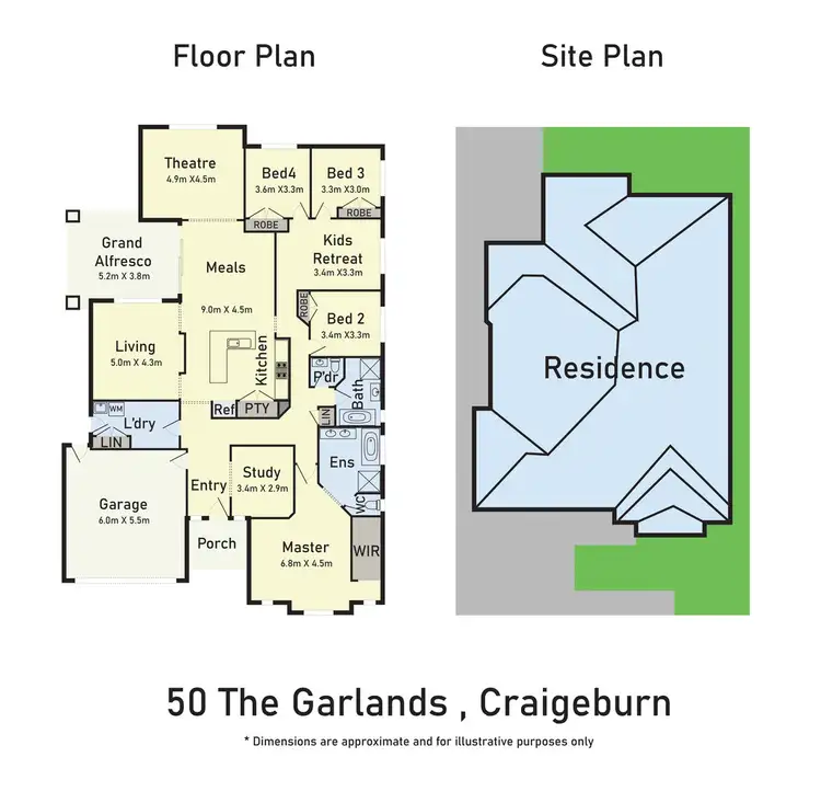 Floorplan of Homely house listing, 50 The Garlands, Craigieburn VIC 3064