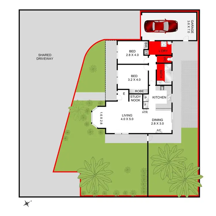 Floorplan of Homely unit listing, 4/150 South Valley Road, Highton VIC 3216