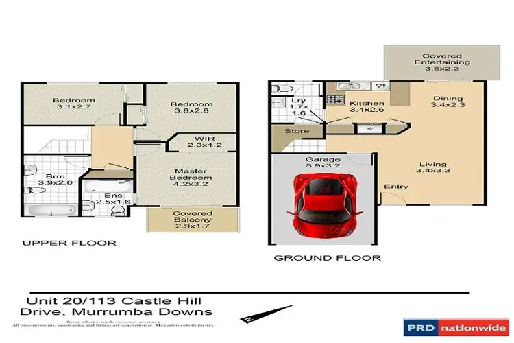 Floorplan of Homely townhouse listing, 20/113 Castle Hill Drive, Murrumba Downs QLD 4503