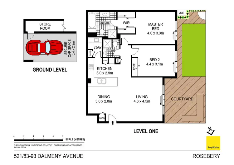 Floorplan of Homely apartment listing, 521/83-93 Dalmeny Avenue, Rosebery NSW 2018