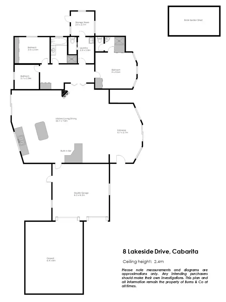 Floorplan of Homely house listing, 8 Lakeside Drive, Cabarita VIC 3505