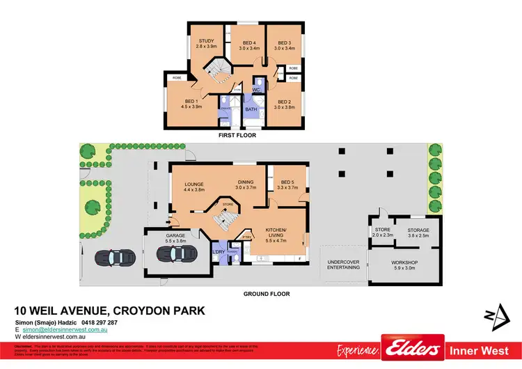 Floorplan of Homely house listing, 10 Weil Avenue, Croydon Park NSW 2133