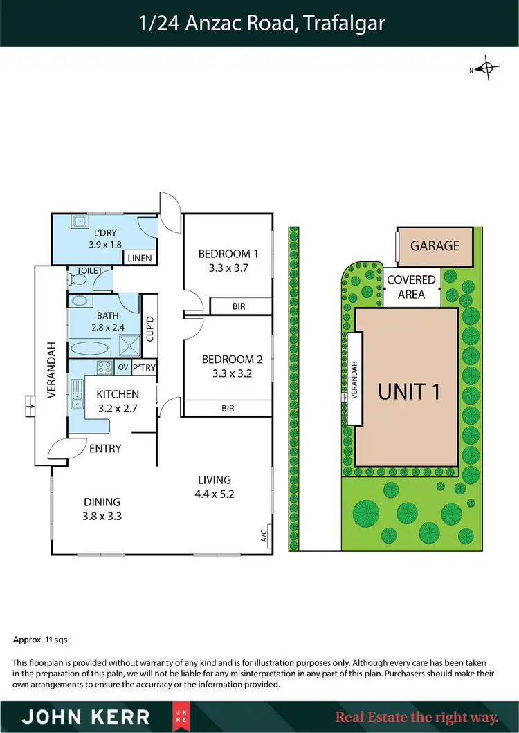 Floorplan of Homely house listing, 1 / 24 Anzac Road, Trafalgar VIC 3824