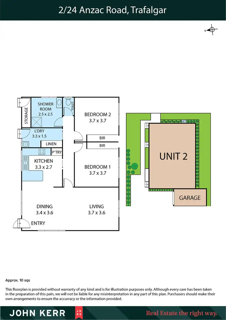 Floorplan of Homely house listing, 2/24 Anzac Road, Trafalgar VIC 3824
