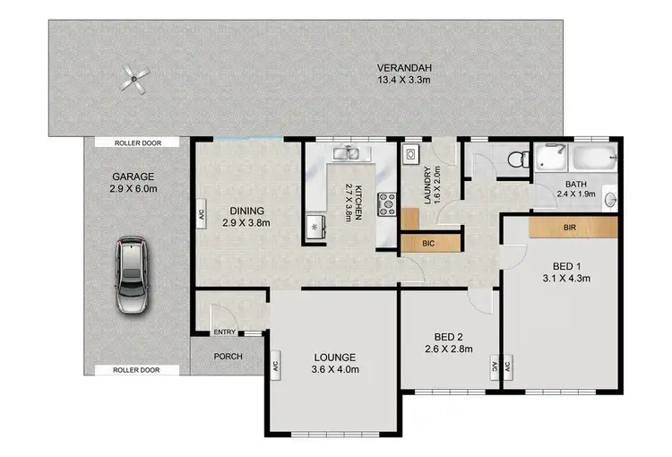 Floorplan of Homely unit listing, 1/17 Neill Road, Cowandilla SA 5033