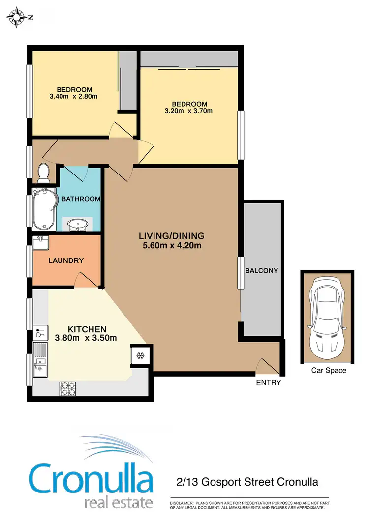 Floorplan of Homely apartment listing, 2/13 Gosport St, Cronulla NSW 2230