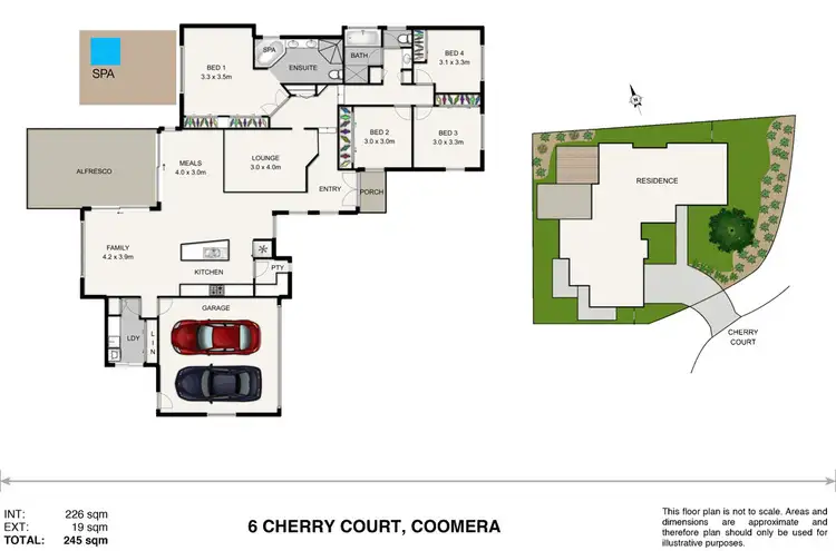 Floorplan of Homely house listing, 6 Cherry Ct, Coomera QLD 4209