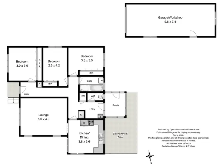 Floorplan of Homely house listing, 45 Roslyn Avenue, Romaine TAS 7320