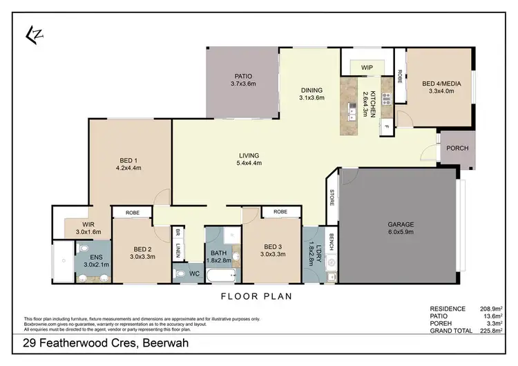 Floorplan of Homely house listing, 29 Featherwood Crescent, Beerwah QLD 4519