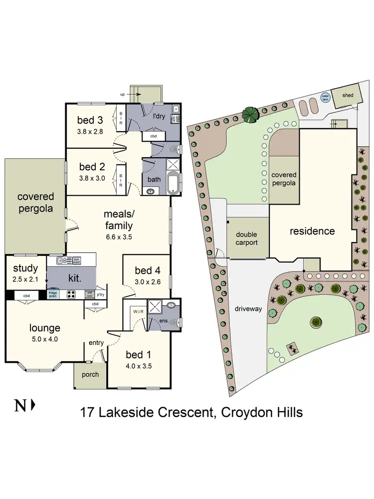 Floorplan of Homely house listing, 17 Lakeside Crescent, Croydon Hills VIC 3136