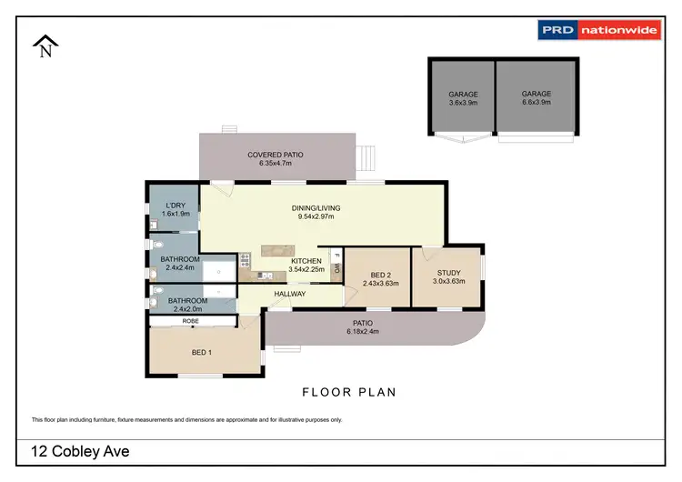 Floorplan of Homely house listing, 12 Cobley Avenue, Tamworth NSW 2340