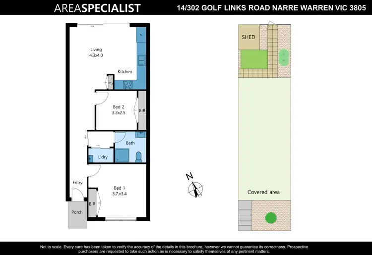 Floorplan of Homely house listing, 14/302 Golf Links Road, Narre Warren VIC 3805