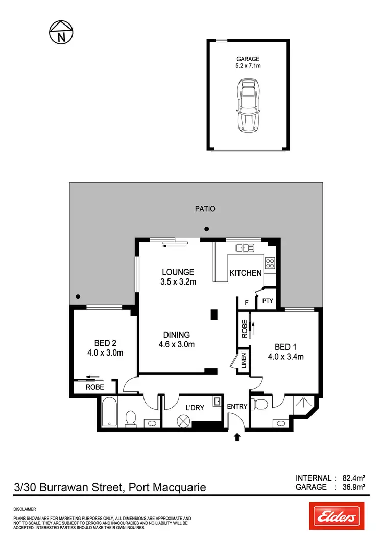Floorplan of Homely unit listing, 3/30 Burrawan Street, Port Macquarie NSW 2444