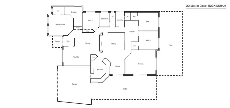Floorplan of Homely house listing, 20 Morritt Close, Rockingham WA 6168