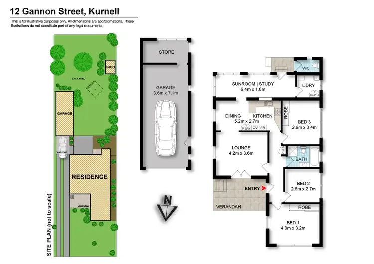 Floorplan of Homely house listing, 12 Gannon Street, Kurnell NSW 2231
