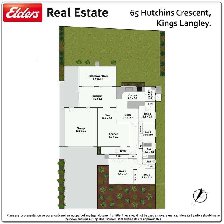 Floorplan of Homely house listing, 65 Hutchins Crescent, Kings Langley NSW 2147