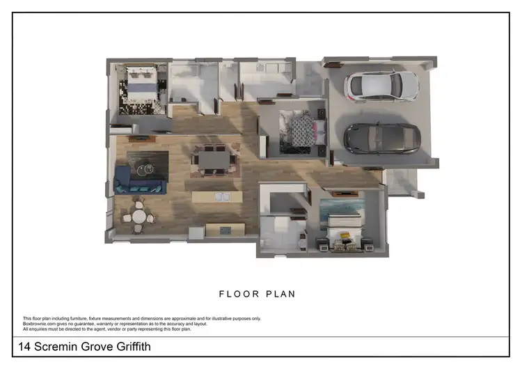 Floorplan of Homely house listing, 14 Scremin Grove, Griffith NSW 2680