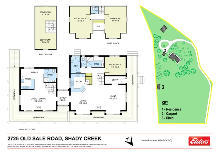 Floorplan of Homely rural property listing, 2725 OLD SALE ROAD, Shady Creek VIC 3821