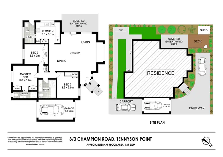 Floorplan of Homely townhouse listing, 3/3 Champion Road, Tennyson Point NSW 2111