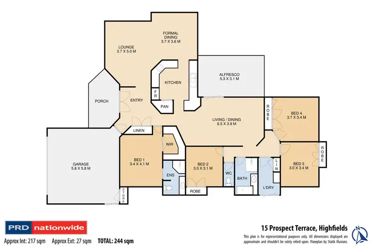 Floorplan of Homely house listing, 15 Prospect Tce, Highfields QLD 4352