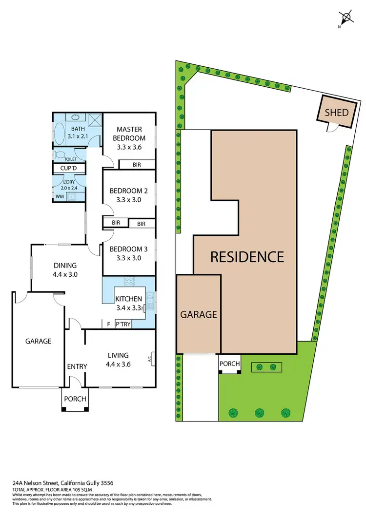 Floorplan of Homely house listing, 24a Nelson Street, California Gully VIC 3556