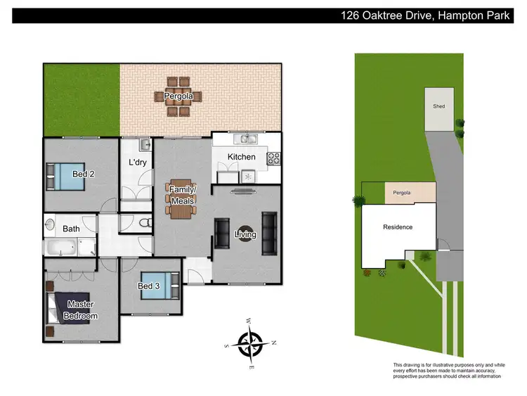 Floorplan of Homely house listing, 126 Oaktree Drive, Hampton Park VIC 3976