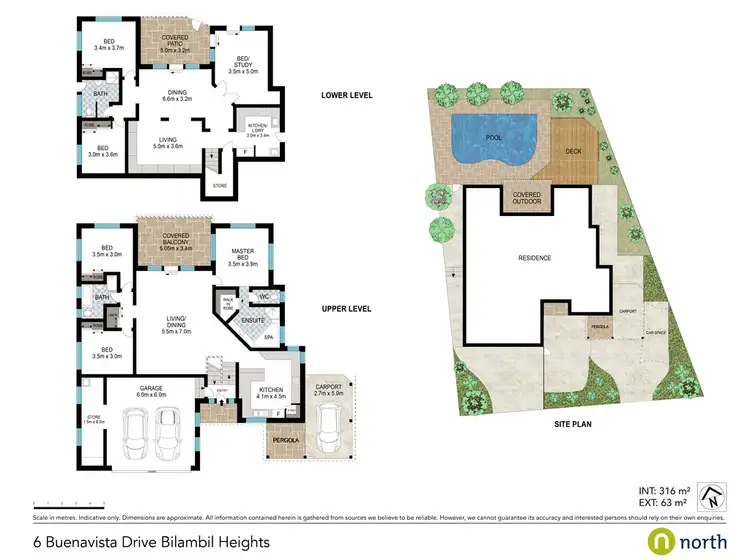 Floorplan of Homely house listing, 6 Buenavista Drive, Bilambil Heights NSW 2486