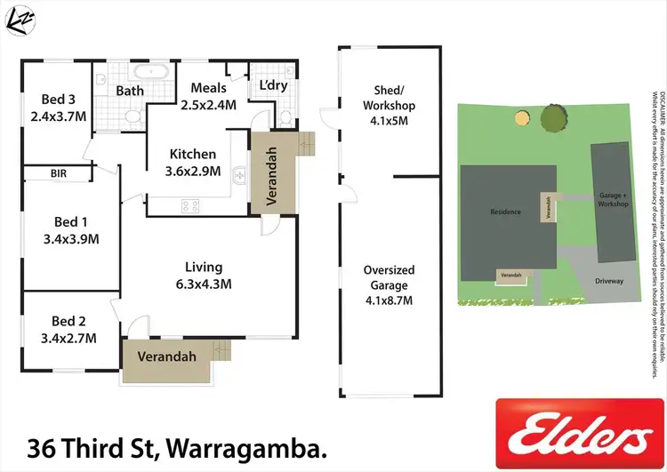 Floorplan of Homely house listing, 36 Third Street, Warragamba NSW 2752