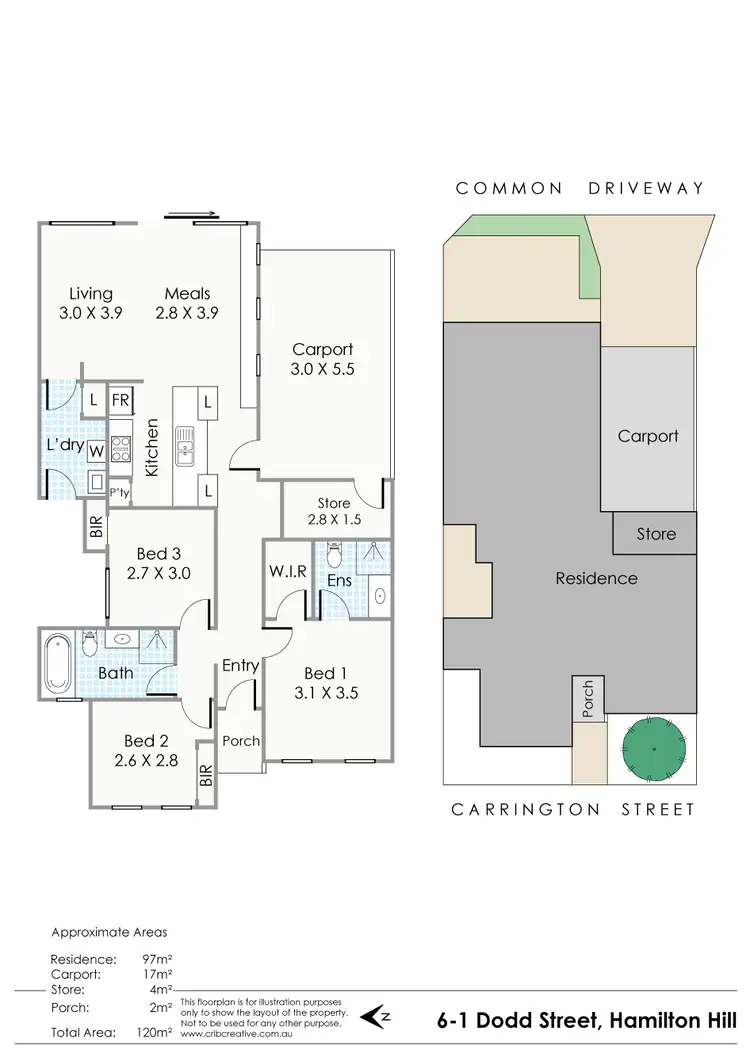 Floorplan of Homely house listing, 6/1 Dodd Street, Hamilton Hill WA 6163